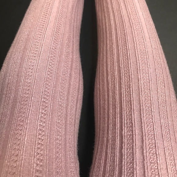 Handmade Long Purple Knit Leg Warmers Sweater Knee Socks Thigh Highs Leggings - Picture 4 of 5